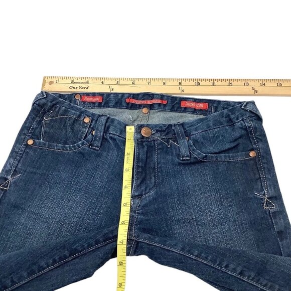 Vigoss Paramount Super Slim Capri Women's Size 26 Low-Rise Blue Denim Jeans - Picture 7 of 11